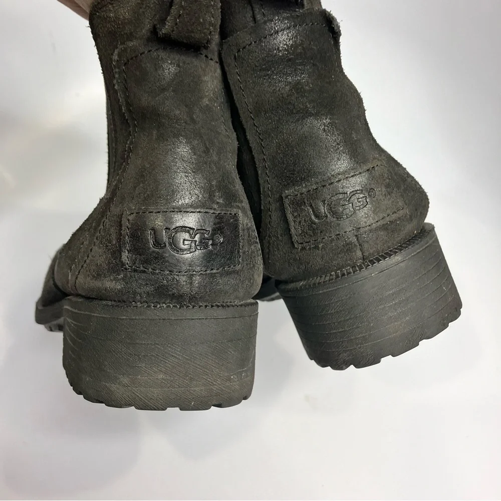UGG Bonham‎ boots black leather size 8.5